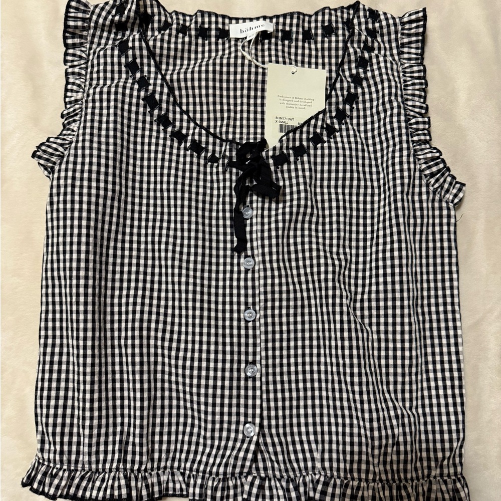 Bohme Gingham Top